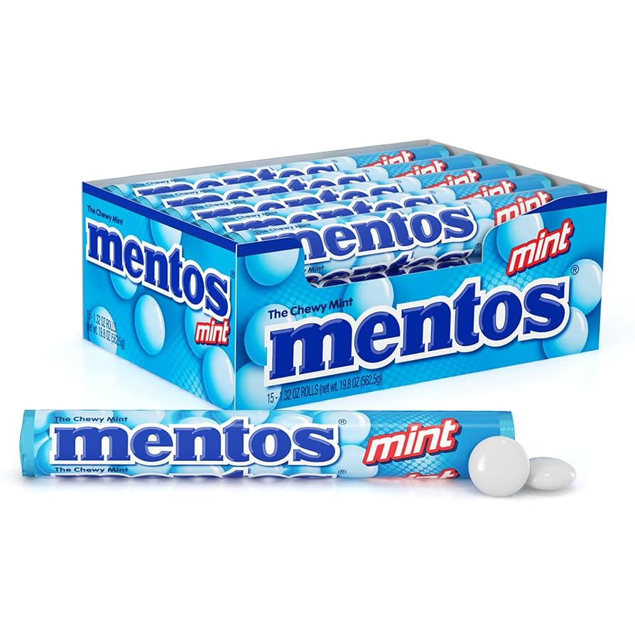 MENTOS MINT CANDY ROLL 12 X 24 X 14 PCS - Wholesale