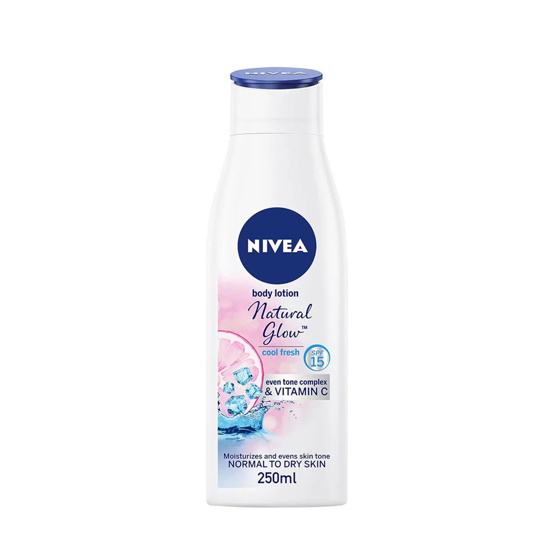 NIVEA BODY LOTION (NATURAL GLOW) 12 X 250 ML - Wholesale