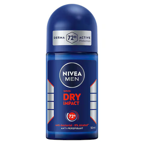NIVEA MEN ROLL ON (DRY IMPACT) 30 X 50 ML - Wholesale