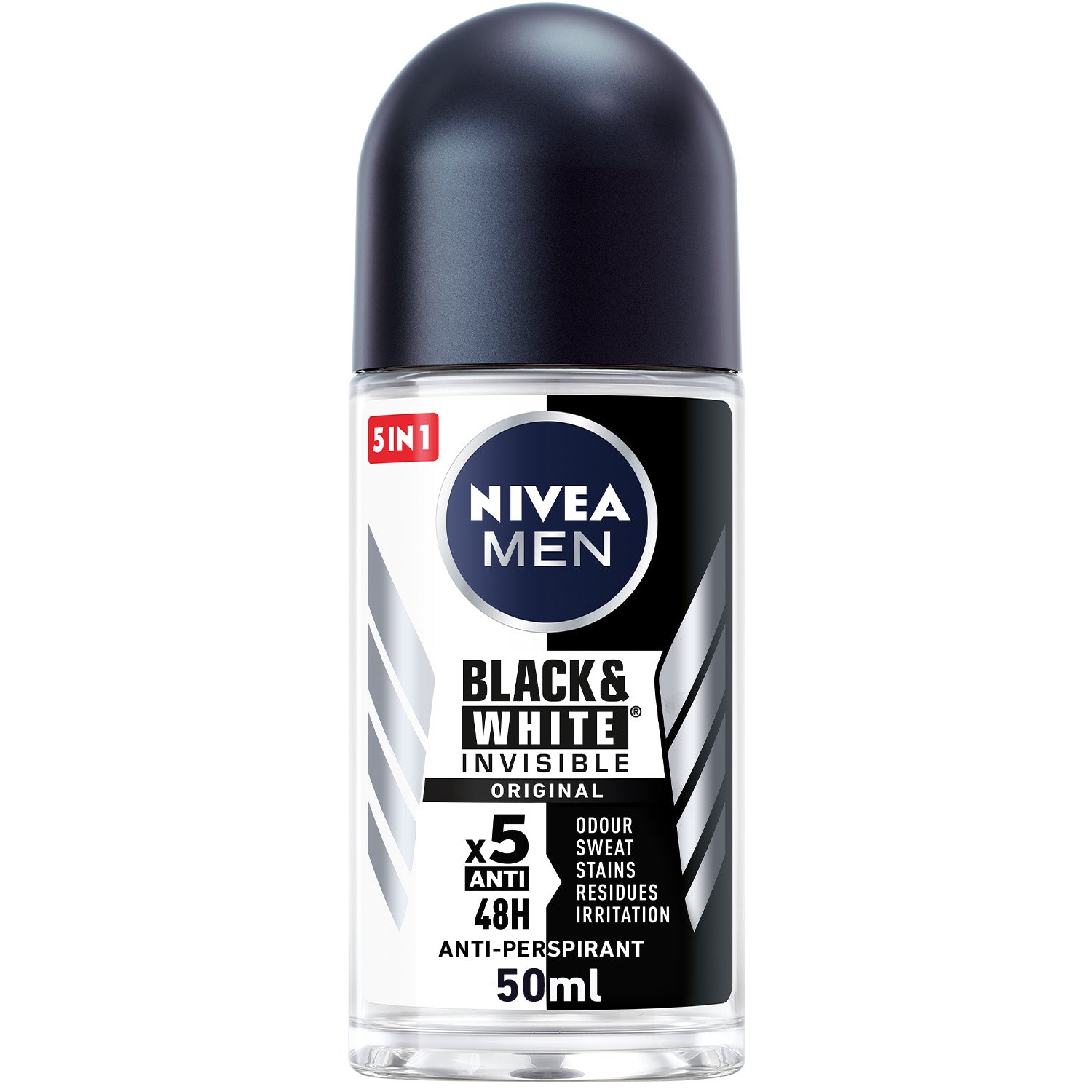 NIVEA MEN ROLL ON (BLACK & WHITE - ORIGINAL) 30 X 50 ML - Wholesale