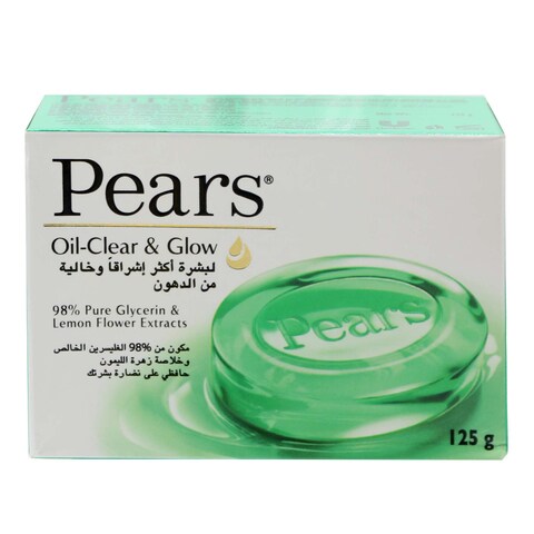 PEARS OIL-CLEAR & GLOW SOAP BAR 48 X 125 GM (GREEN) - Wholesale