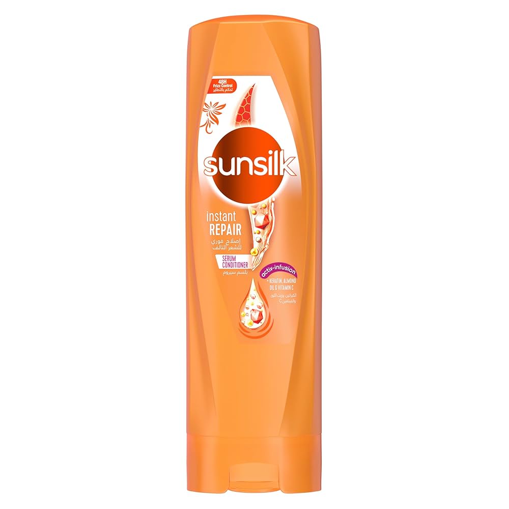 SUNSILK INSTANT REPAIR SERUM CONDITIONER 16 X 350 ML (ORANGE) - Wholesale