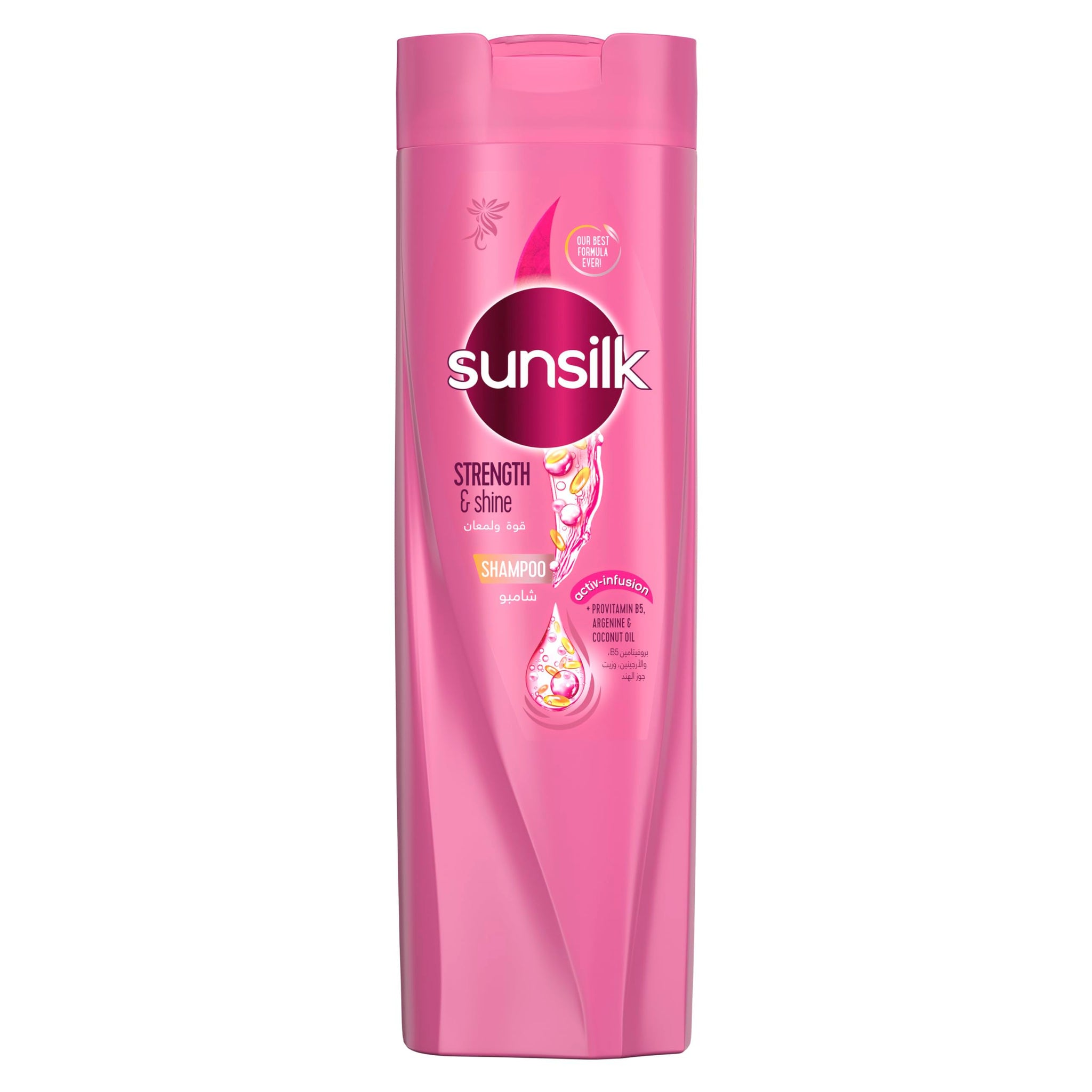 SUNSILK STRENGTH & SHINE SHAMPOO (PINK)