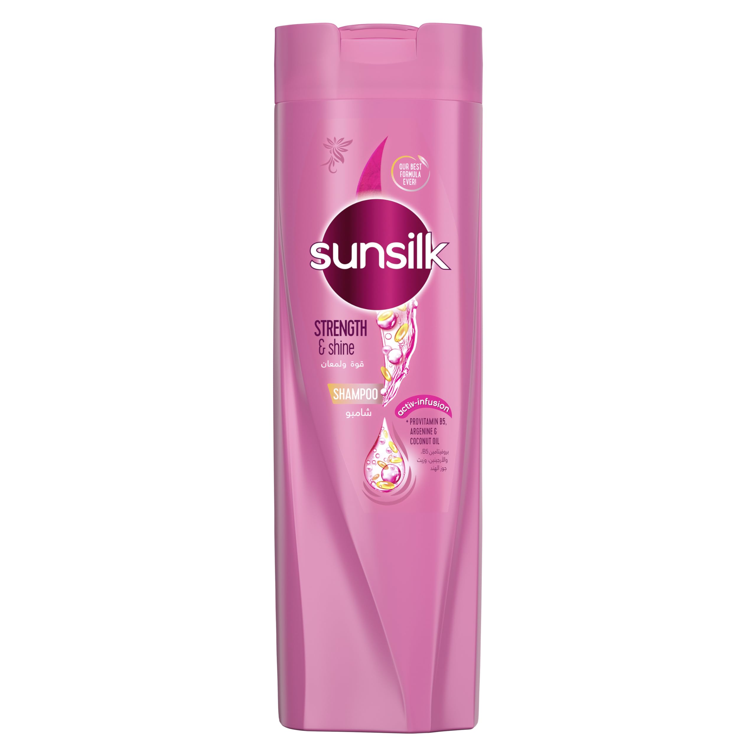 SUNSILK STRENGTH & SHINE SHAMPOO (PINK)