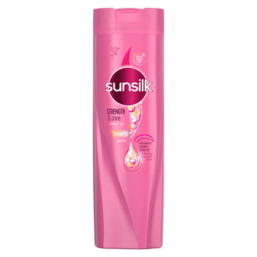 SUNSILK STRENGTH & SHINE SHAMPOO (PINK)