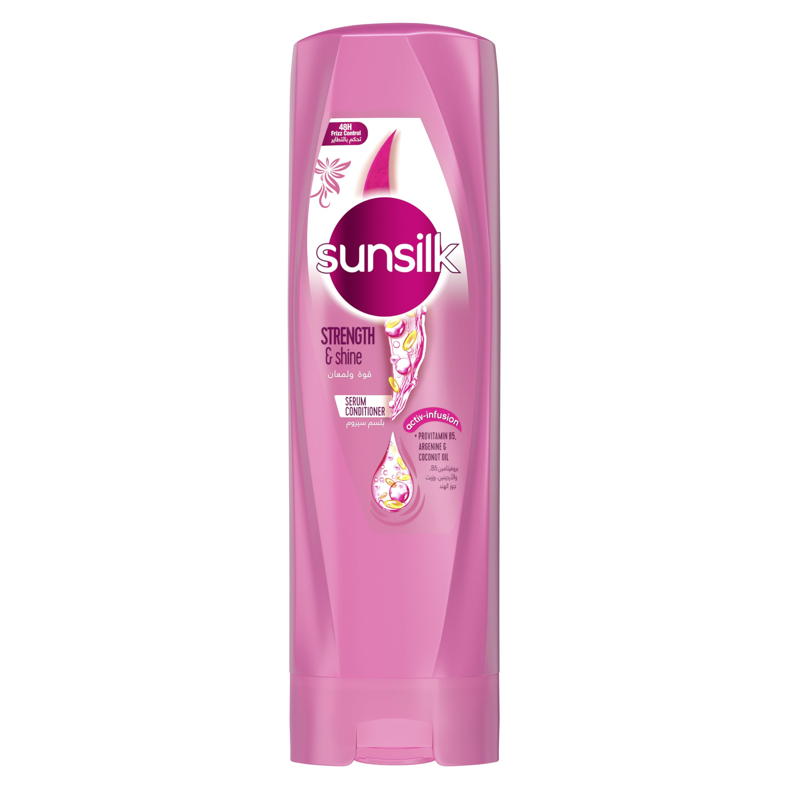 SUNSILK STRENGTH & SHINE SERUM CONDITIONER 350 ML (PINK)
