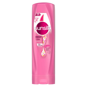 SUNSILK STRENGTH & SHINE SERUM CONDITIONER 350 ML (PINK)