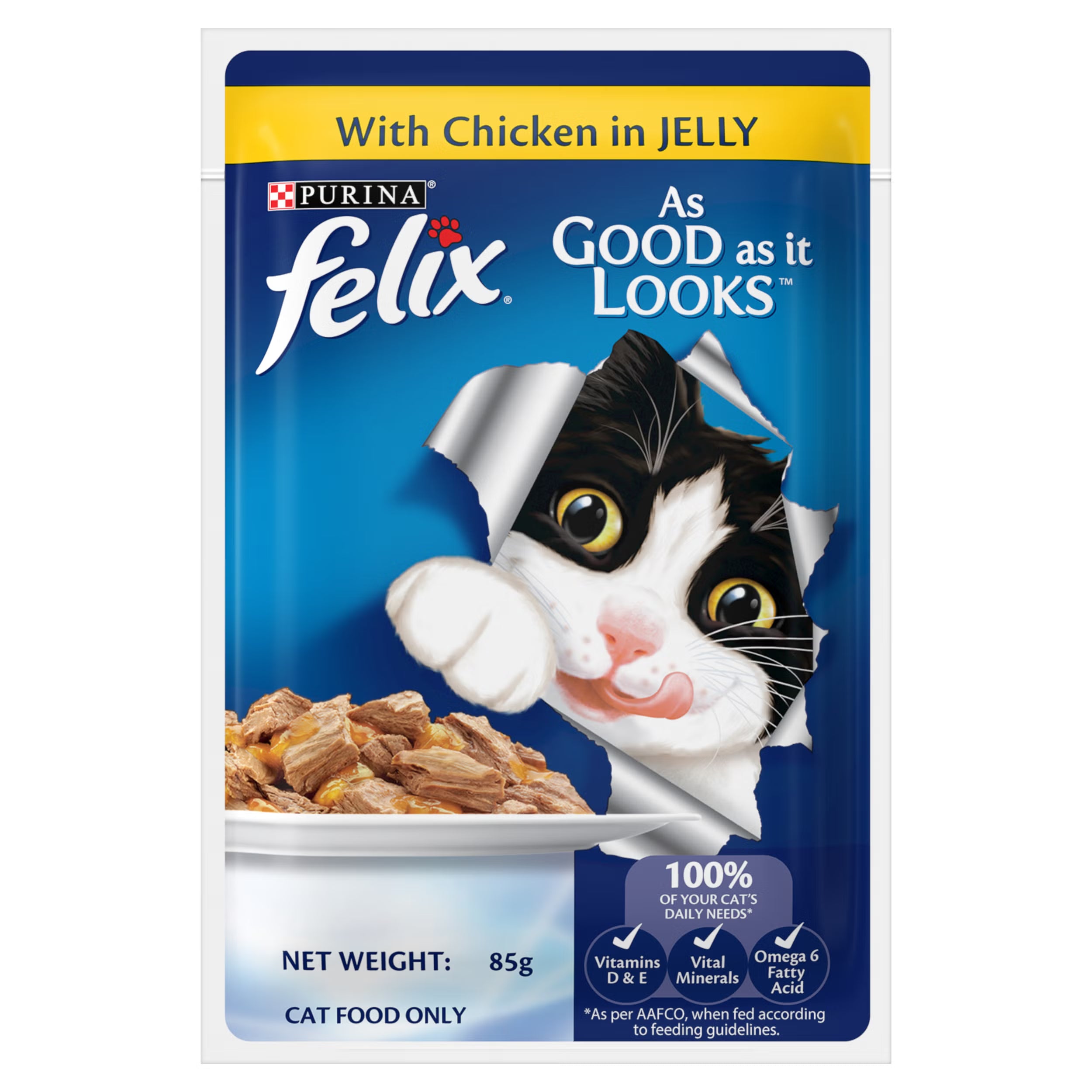 PURINA FELIX CHICKEN IN JELLY 12 X 85 GM