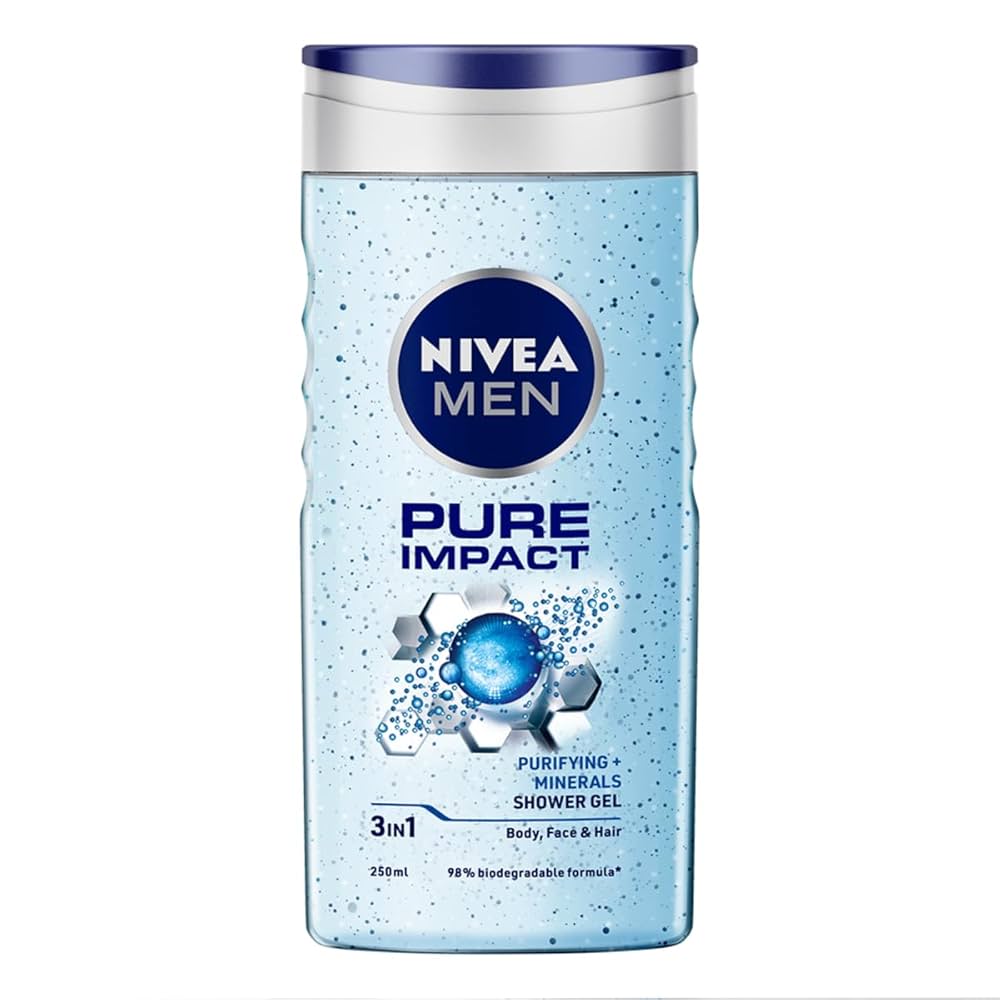 NIVEA MEN SHOWER GEL (PURE IMPACT) 250 ML