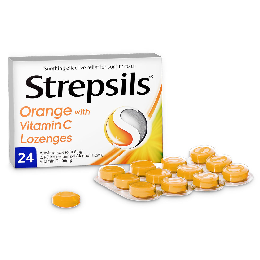 STREPSILS ORANGE  24 TAB