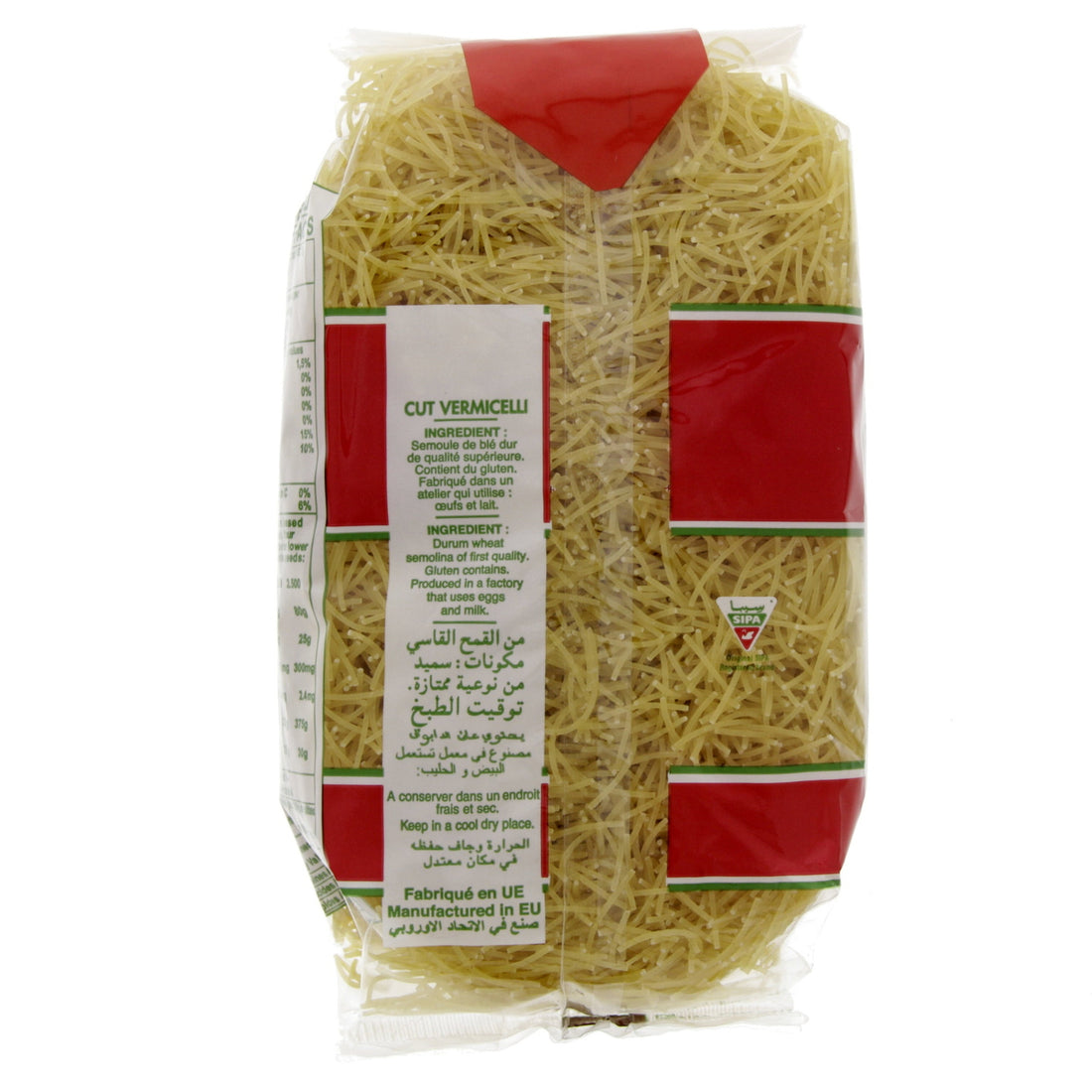 SIPA VERMICELLI PASTA 24 X 450 GM - Wholesale
