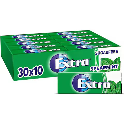 WRIGLEY’S EXTRA SPEARMINT CHEWING GUM 30 X 10 PCS (GREEN)