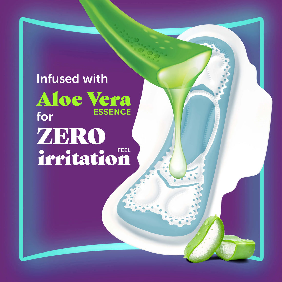 ALWAYS ALOE COOL ( VIOLET 10pcs  )( LIGHT DAY) new pack