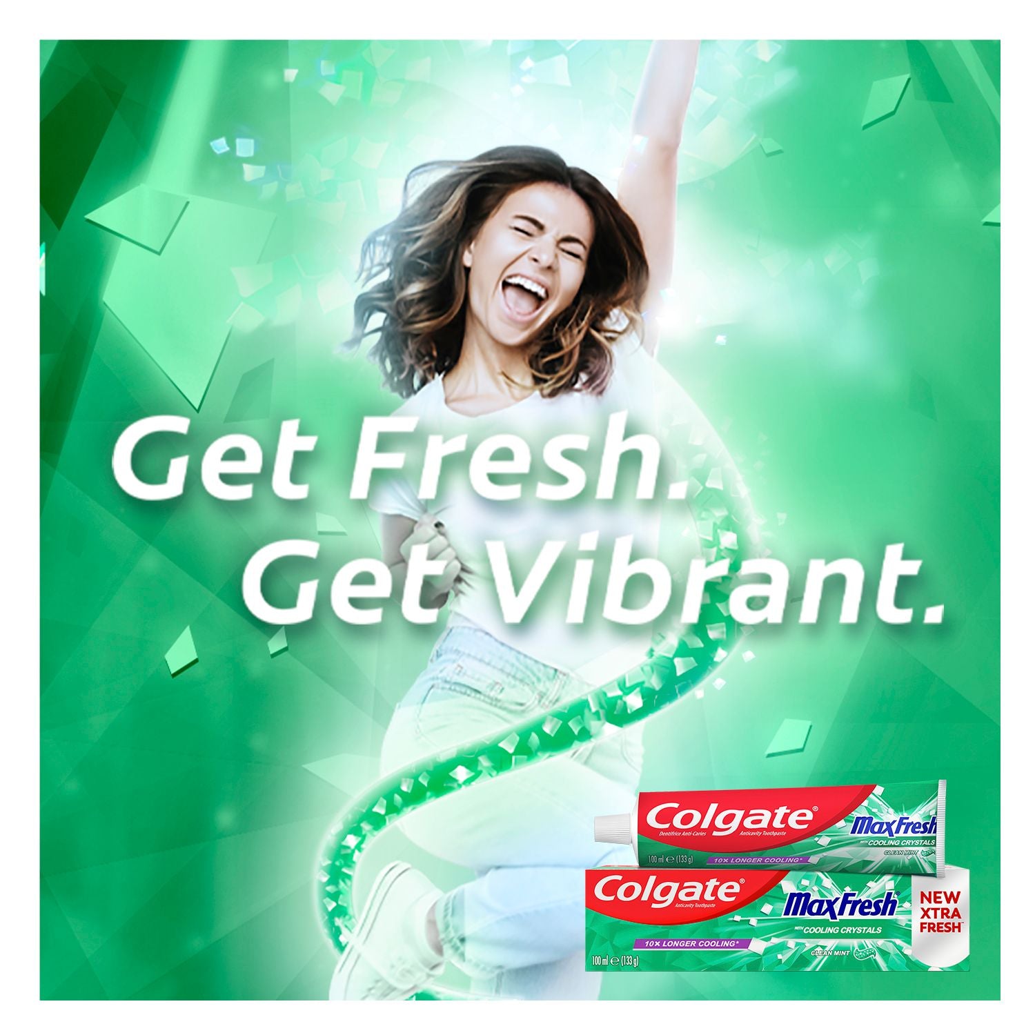 COLGATE  MAX FRESH CLEAN MINT 100 GM -GREEN