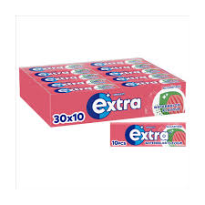 WRIGLEY’S EXTRA WATERMELON CHEWING GUM 30 X 10 PCS, 20 X 30 X 10 PCS (PINK) - Wholesale