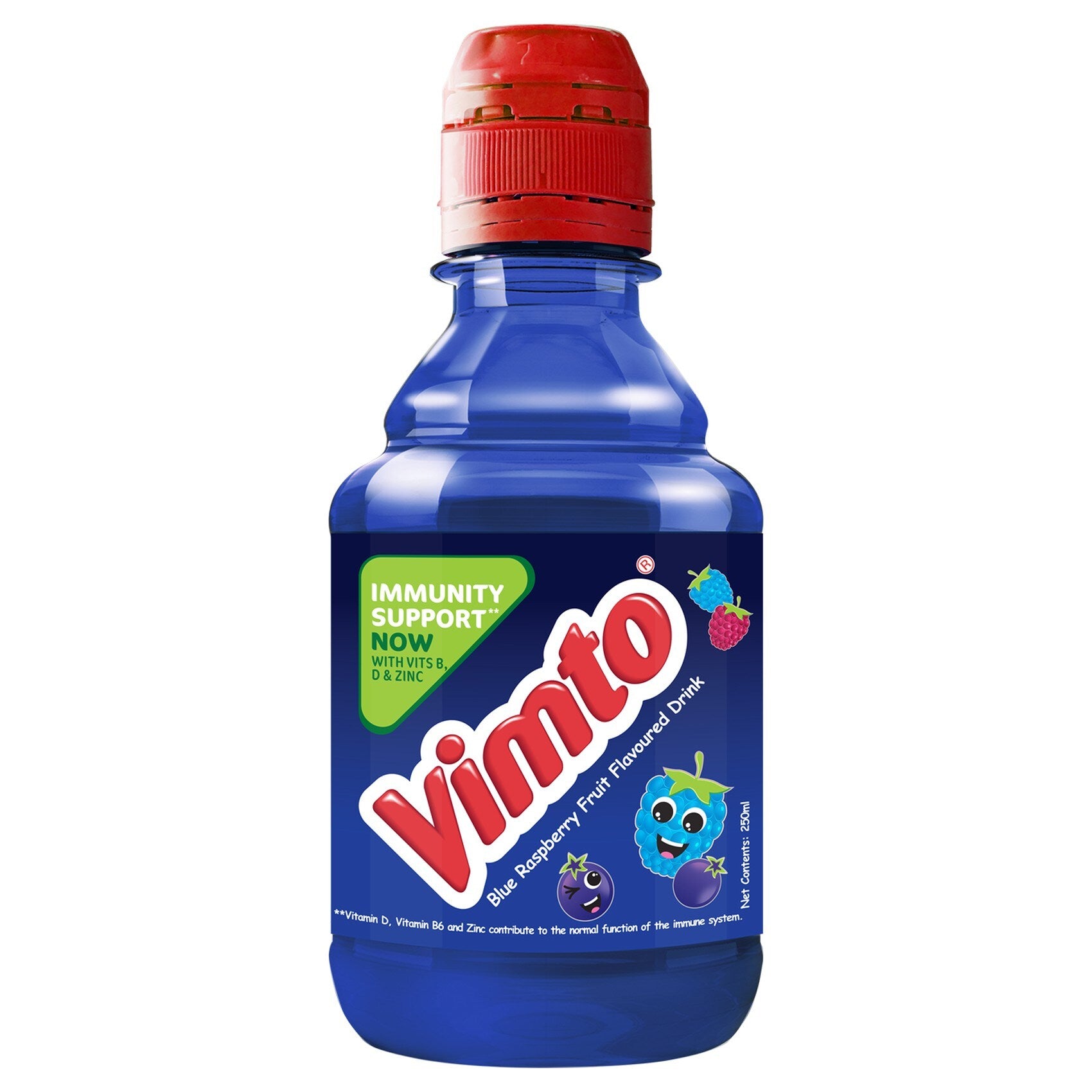VIMTO BLUE RASPBERRY (PET BOTTLE) 24 X 250 ML - Wholesale