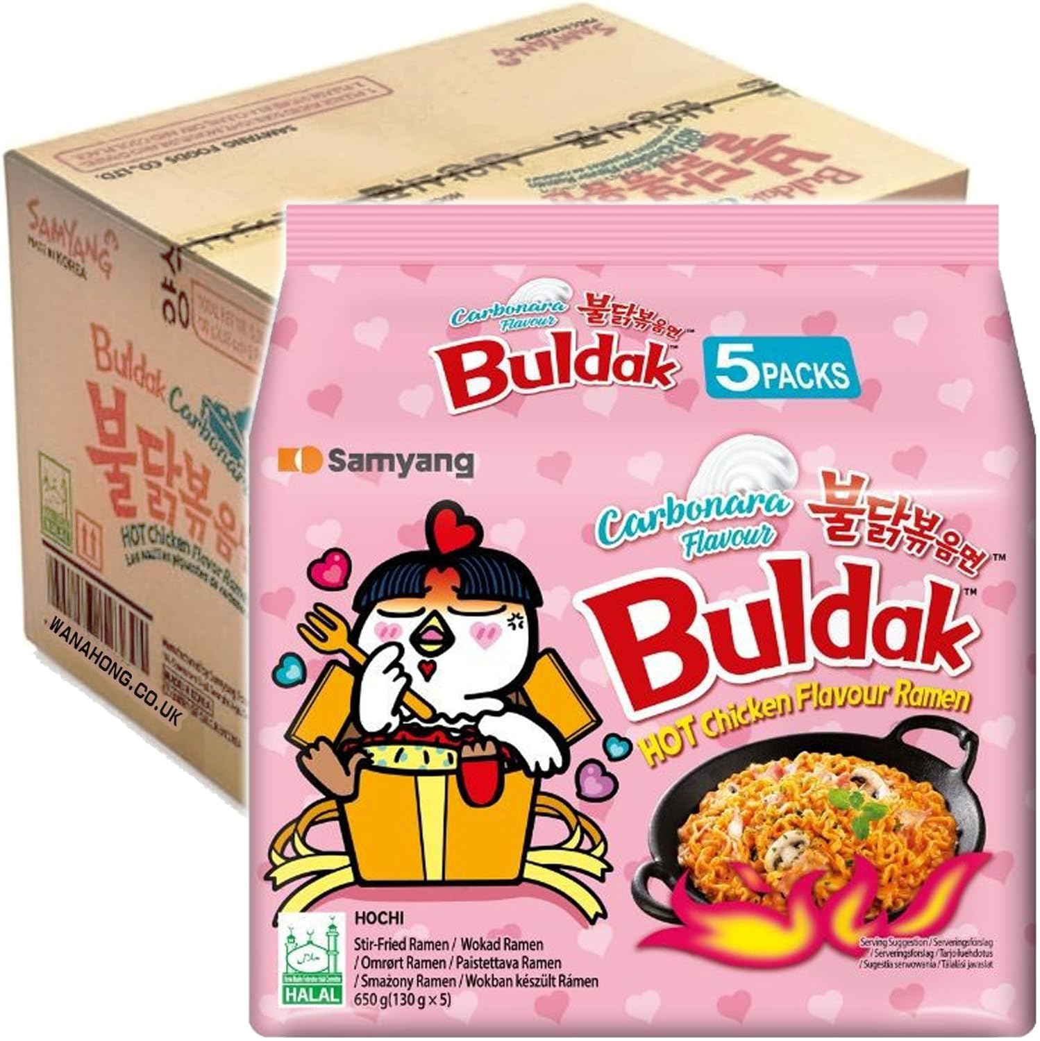 BULDAK NOODLES SPICY CHICKEN (PINK)