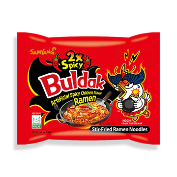 BULDAK NOODLES HOT 2X SPICY CHICKEN (RED) 5 X 140 GM