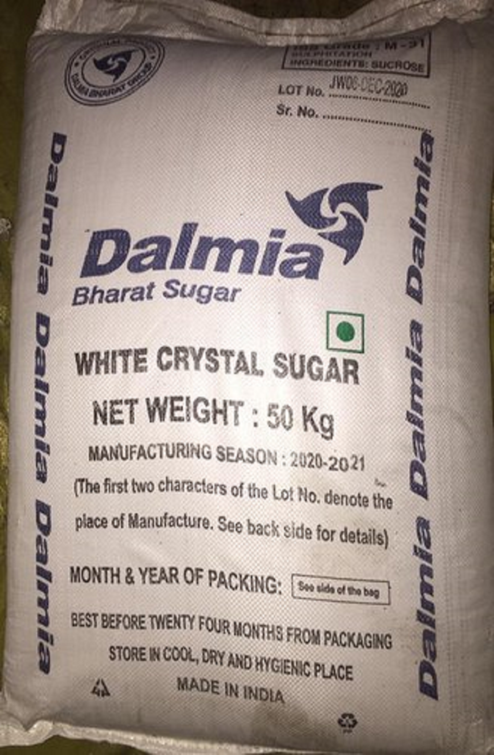 DALMIA SUGAR BAG **( INDIA )** 50 KG- wholesale