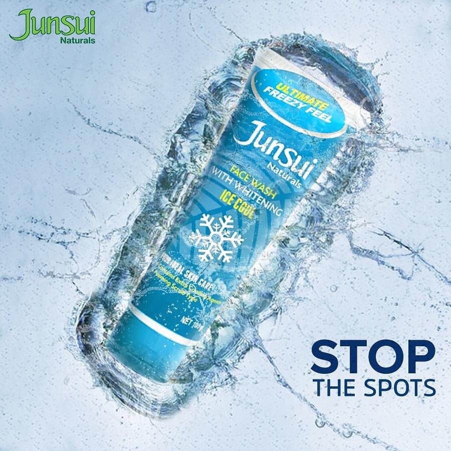 JUNSUI WHITENING ICE COOL FACE WASH  144  X 100 ML - Wholesale