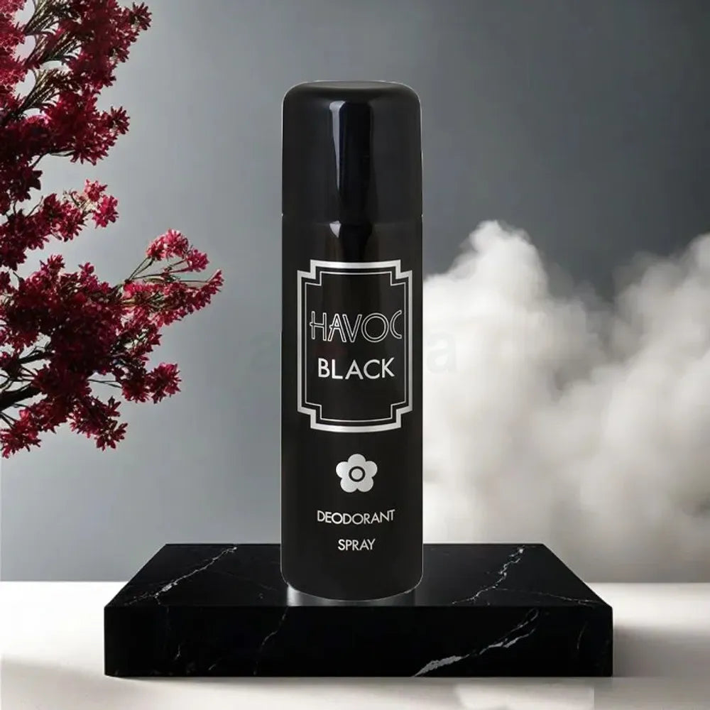 HAVOC BLACK DEODORANT SPRAY **  144  X 200 ML-WHOLESALE