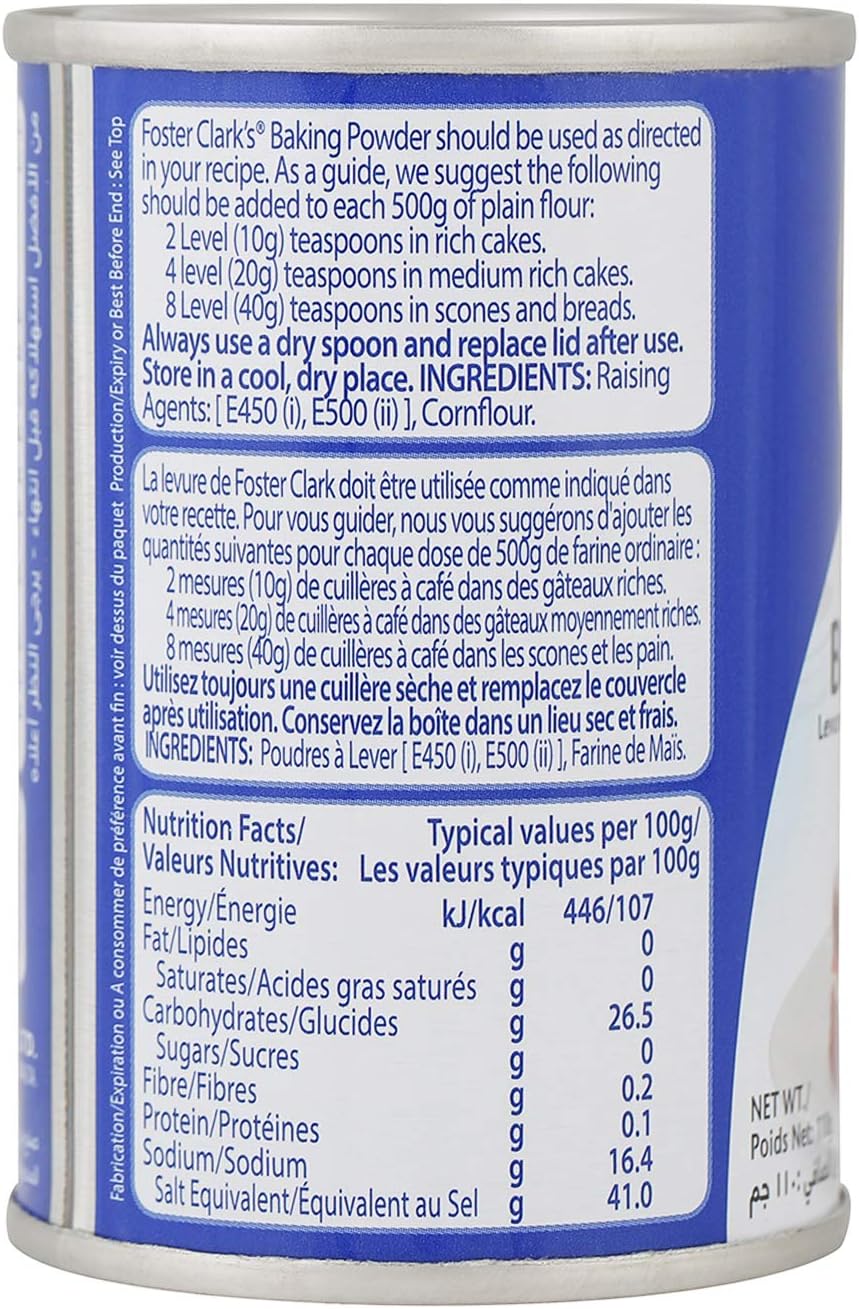 FOSTER CLARK'S BAKING POWDER 72 X 110 GM - Wholesale