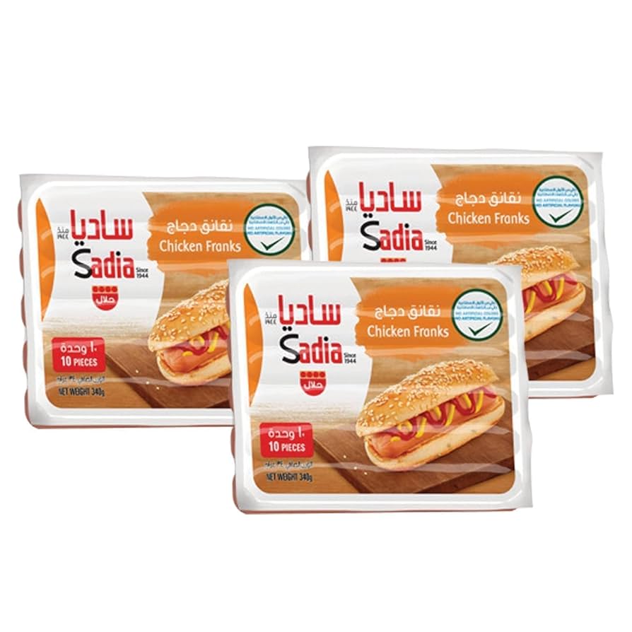 SADIA FROZEN CHICKEN FRANKS 340 GM