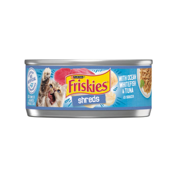 PURINA FRISKIES SHREDS WITH OCEAN WHITEFISH & TUNA 156 GM