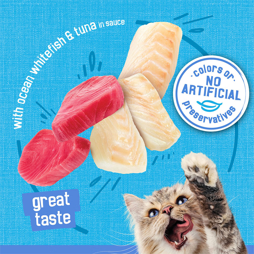 PURINA FRISKIES SHREDS WITH OCEAN WHITEFISH & TUNA 24 X 156 GM - Wholesale (Copy)