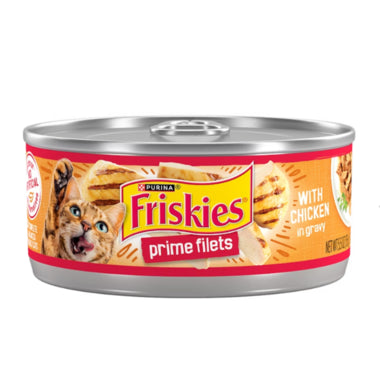 PURINA FRISKIES PRIME FILETS WITH CHICKEN IN GRAVY 156 GM