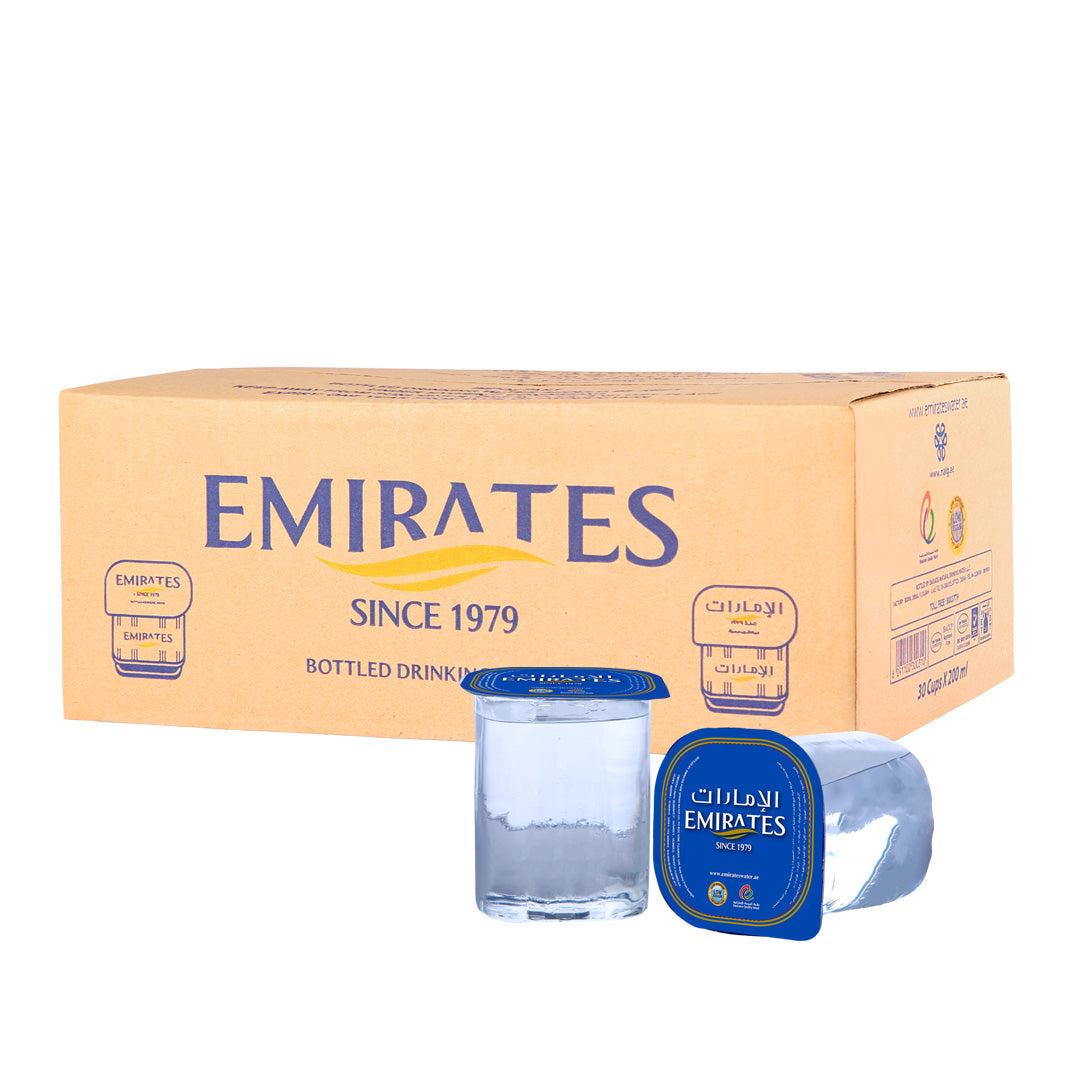 GLASS WATER * EMIRATES * 30 X 200 ML (Wholesale)