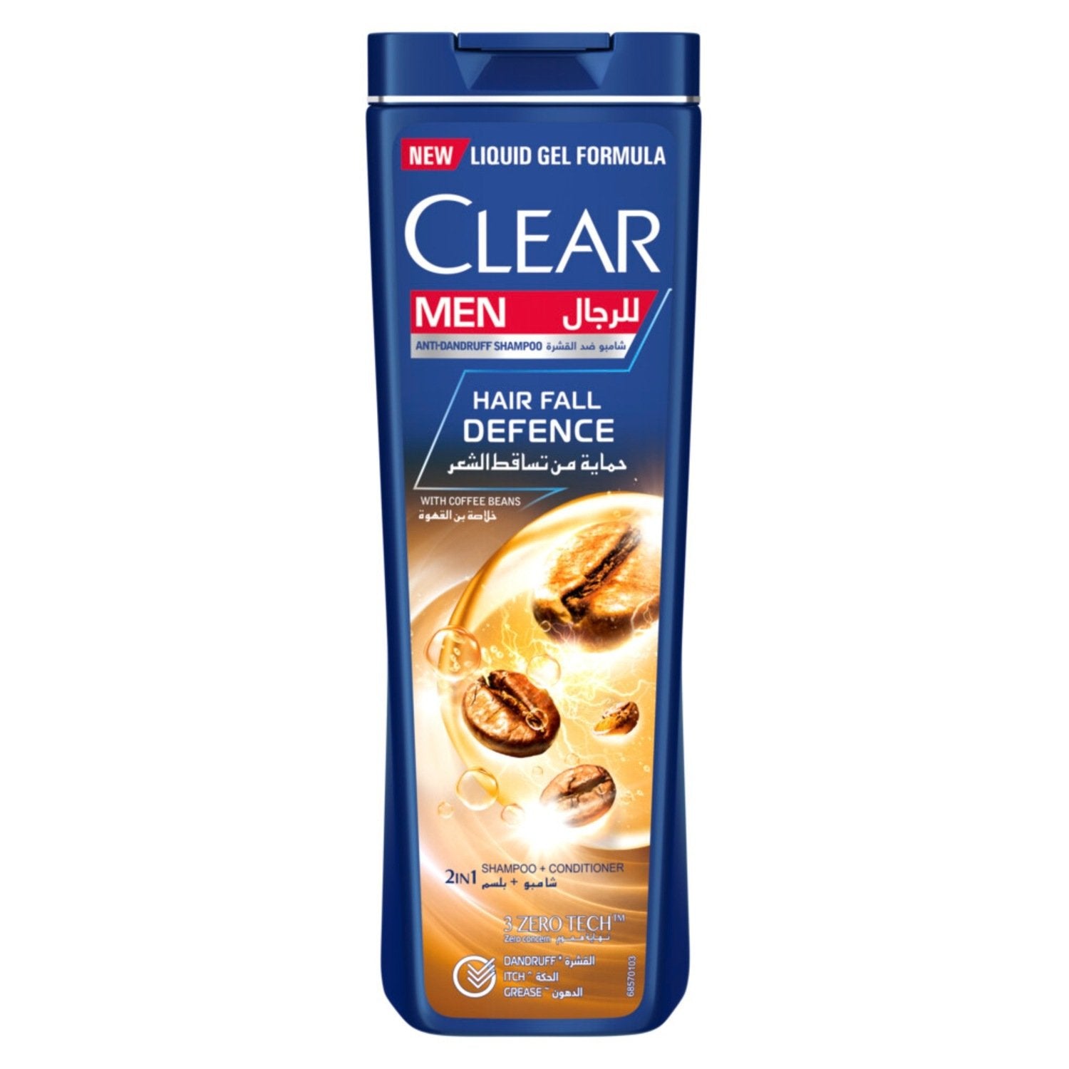 CLEAR MEN 2 IN 1 SHAMPOO & CODITIONER 12 X 400 ML (HAIR FALL DEFENSE) - Wholesale