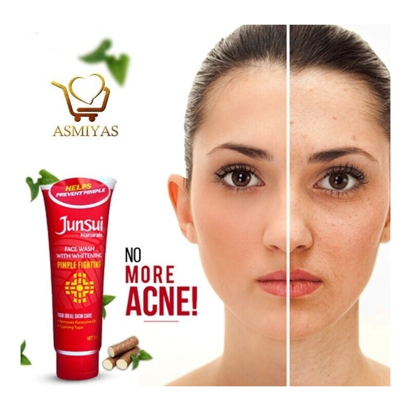 JUNSUI WHITENING PIMPLE FIGHTING FACE WASH  100 ML