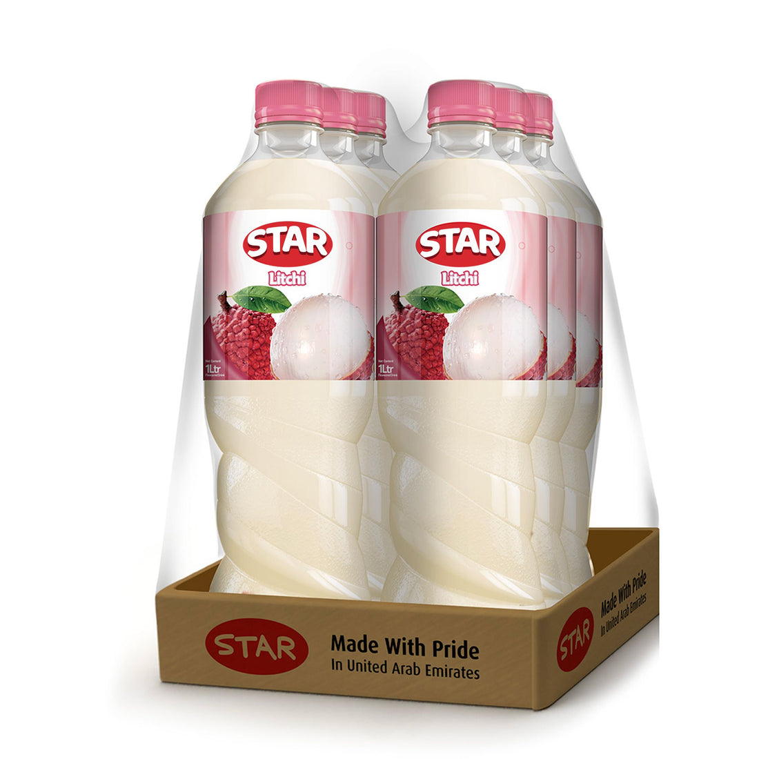 STAR LITCHI JUICE 6 X 1 LTR