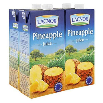 LACNOR **( JUICE PINEAPPLE )** 12 X 1 LTR **