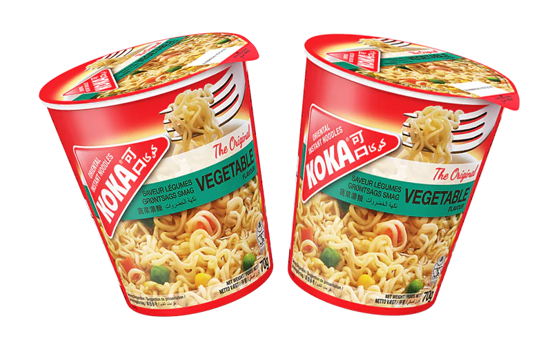 KOKA CUP NOODLE VEGETABLE - Wholesale